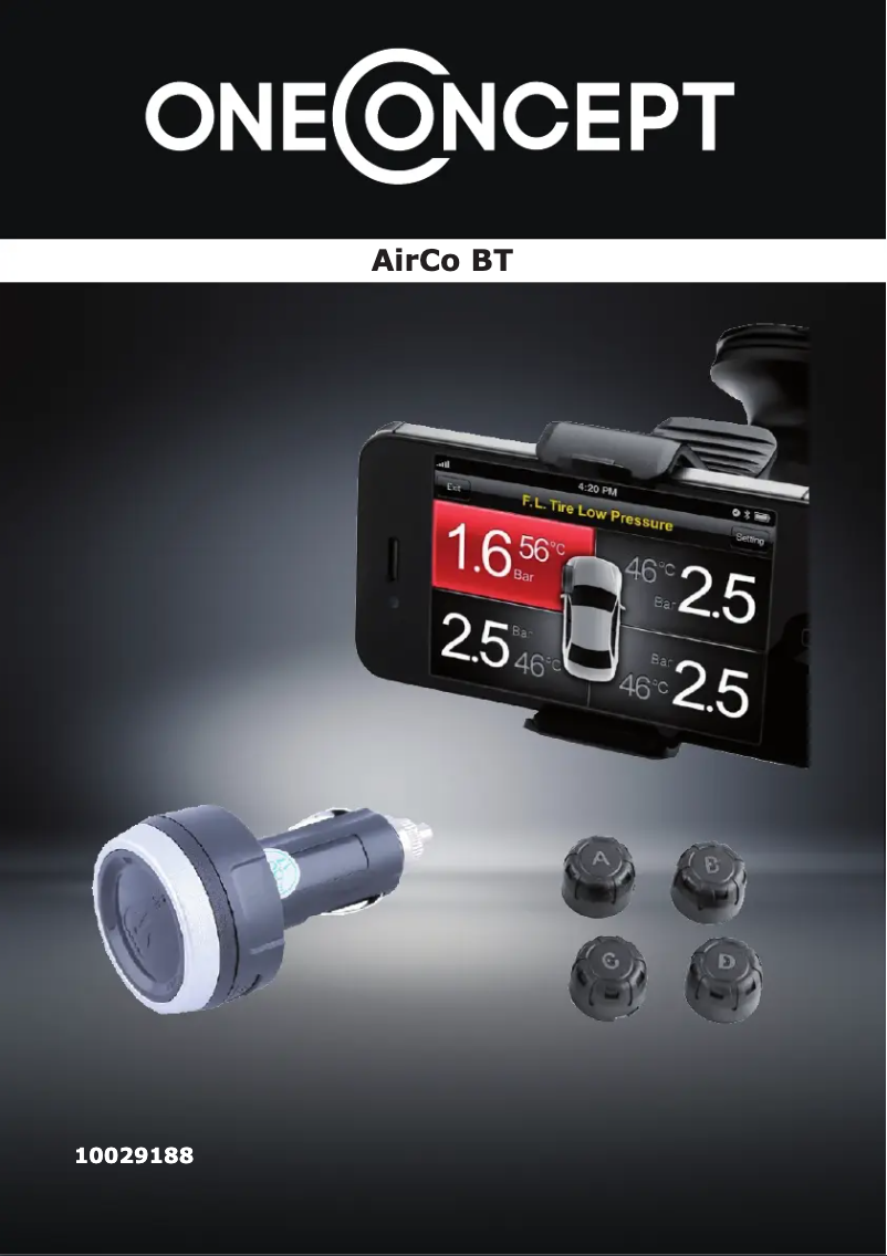 Imagen de la primera página del manual del dispositivo AirCo BT