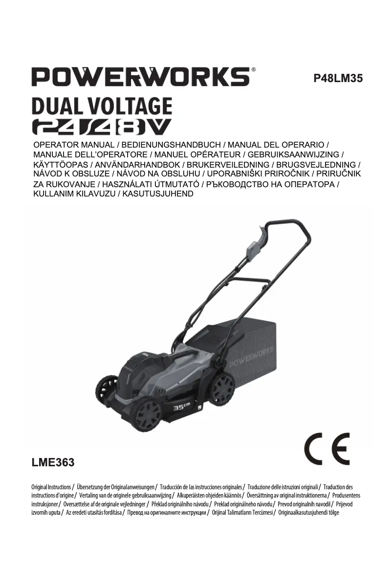 First page image of the manual for P48LM35