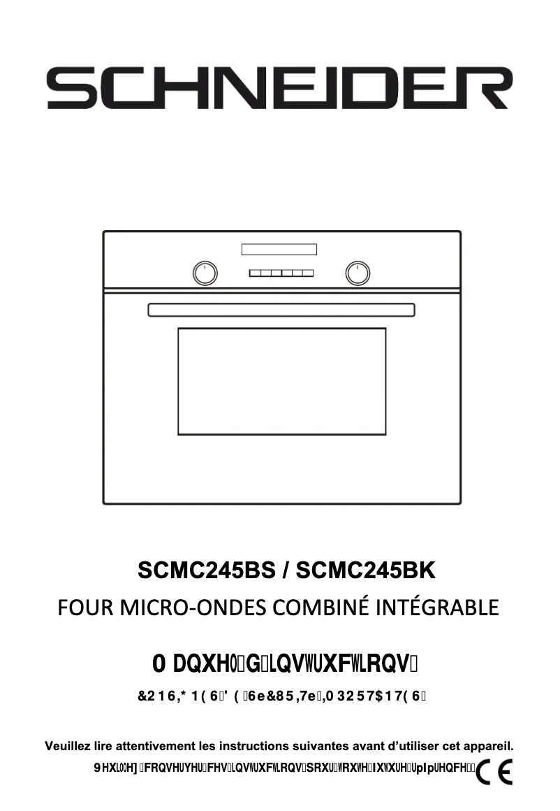 Image de la première page du manuel de l'appareil SCMC245BS