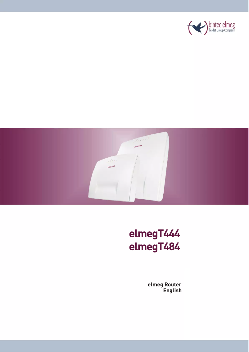 Image de la première page du manuel de l'appareil Elmeg T444