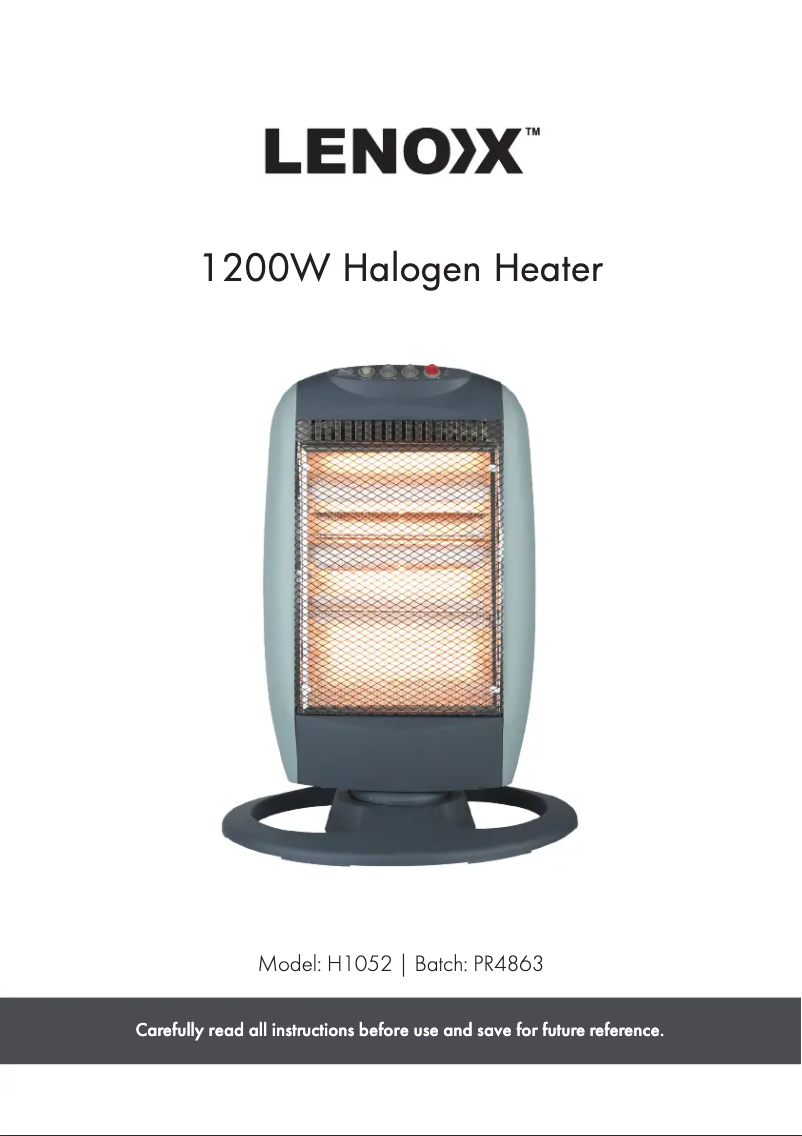 Page n°1 - Manuel utilisateur Lenoxx H1052