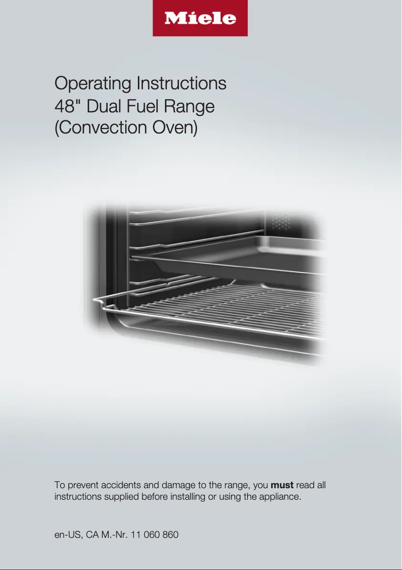 Page 1 de la notice Manuel utilisateur Miele HR 1955-2
