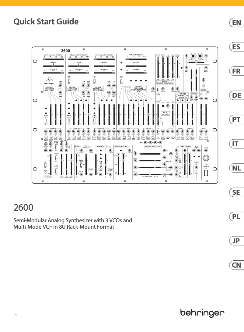 Image de la première page du manuel de l'appareil 2600