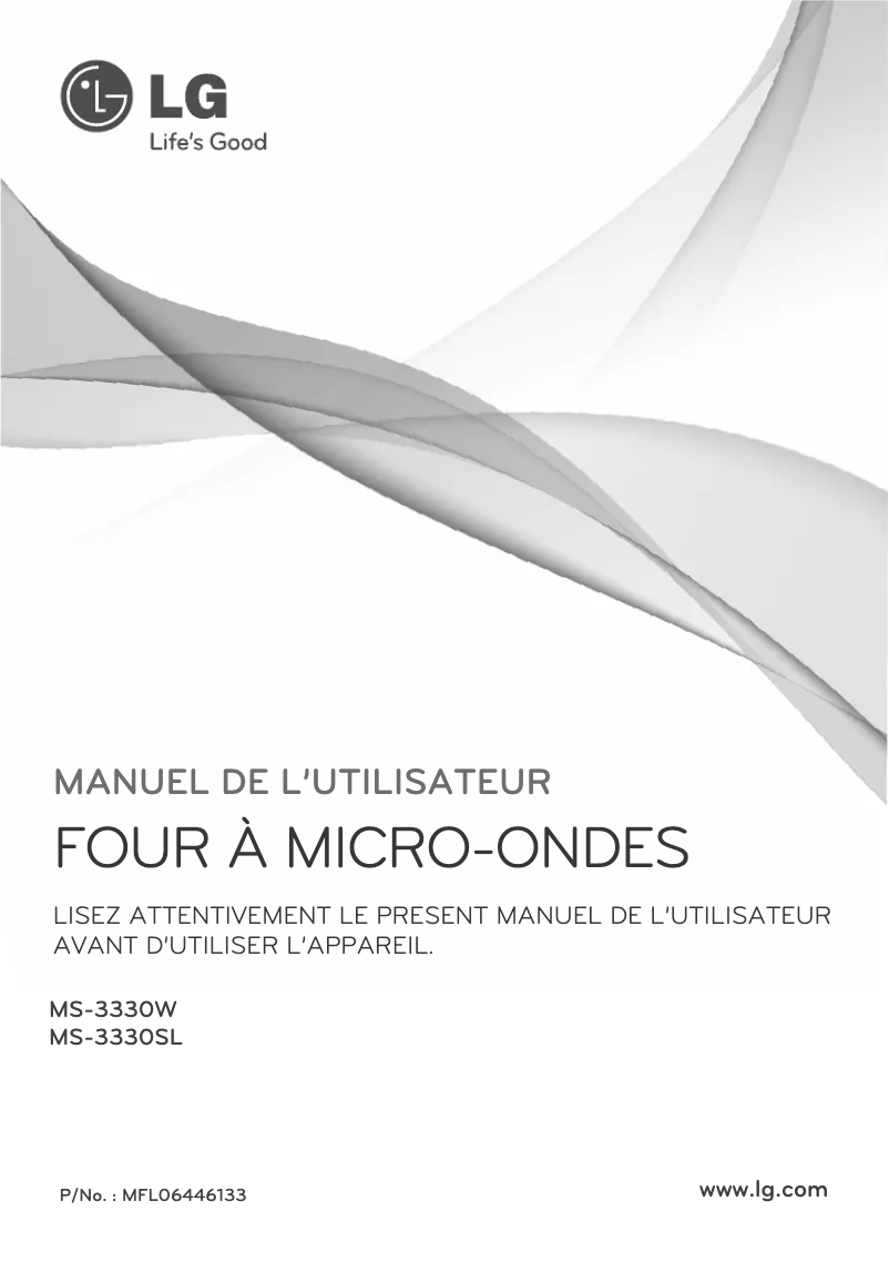 Page n°1 - Manuel utilisateur LG MS-3330SL