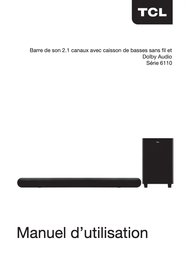 Image de la première page du manuel de l'appareil Alto 6+ TS6110