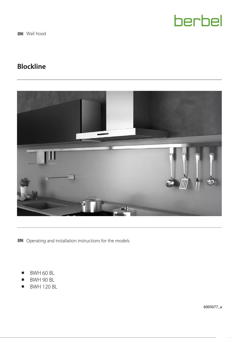 Page n°1 - Manuel utilisateur Berbel BWH 60 BL