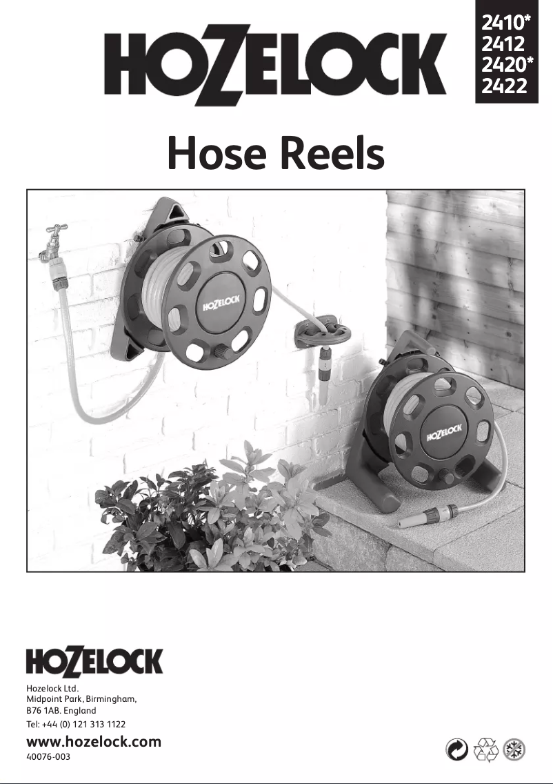 Page n°1 - Manuel utilisateur Hozelock Hose Reel 2410