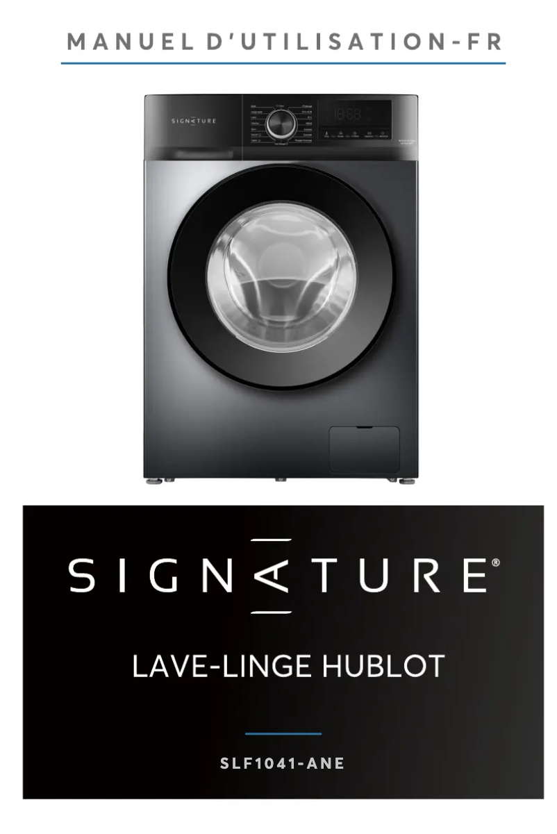 Page n°1 - Manuel utilisateur Signature SLF1041