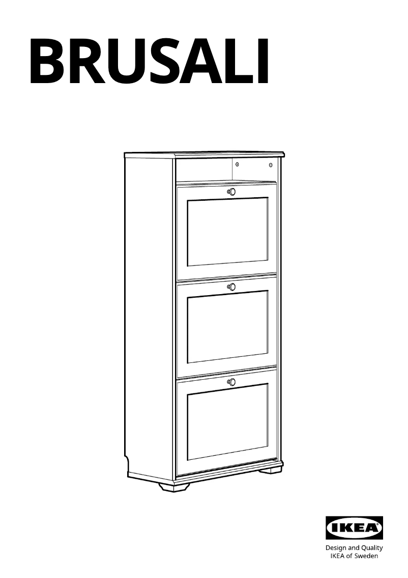Page 1 de la notice Manuel utilisateur Ikea BRUSALI 702.676.04
