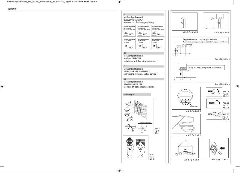 Page 1 de la notice Manuel utilisateur Grothe 94533