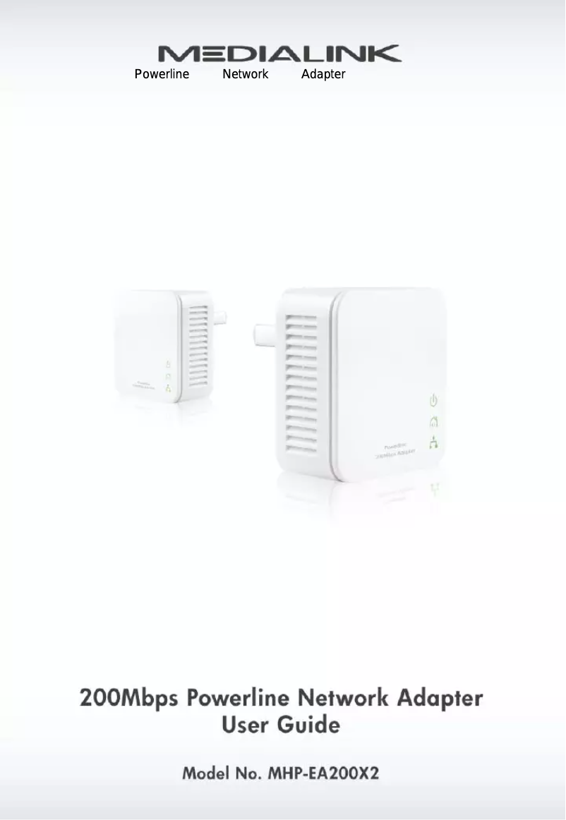 Page n°1 - Manuel utilisateur Mediabridge MHP-EA200X2