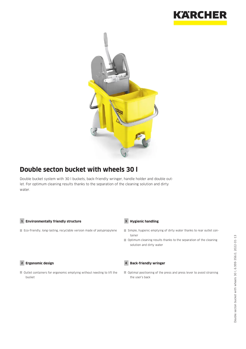 Page n°1 - Manuel utilisateur Kärcher Double 30