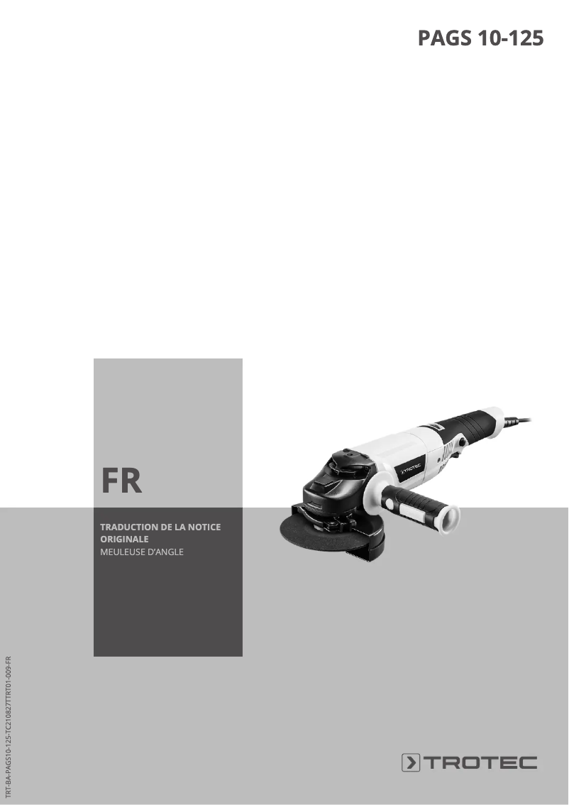 Image de la première page du manuel de l'appareil PAGS 10-125