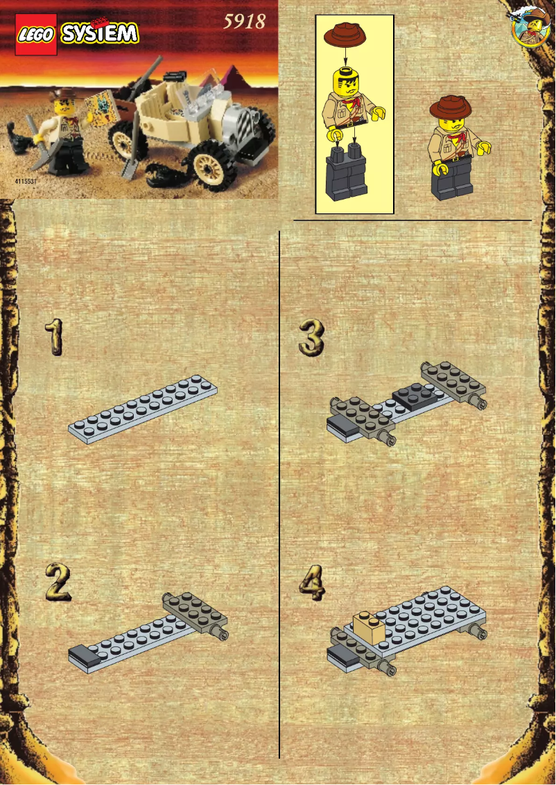 Page 1 de la notice Manuel utilisateur Lego Adventurers 5918