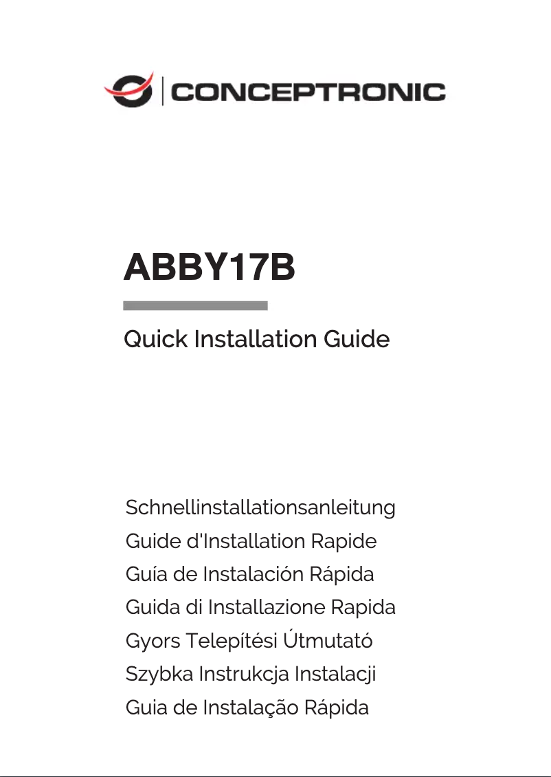 Image de la première page du manuel de l'appareil ABBY17B