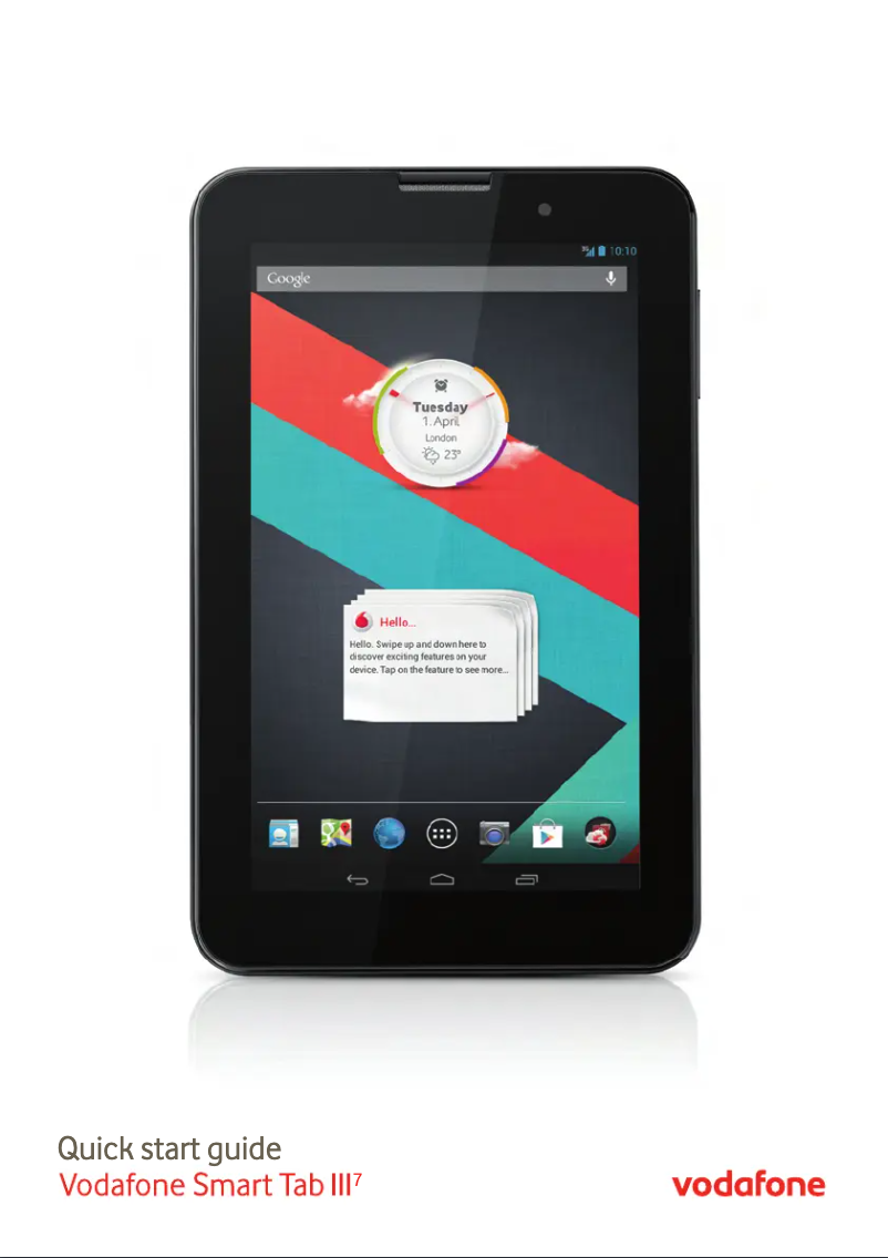 Image de la première page du manuel de l'appareil Smart Tab III 7