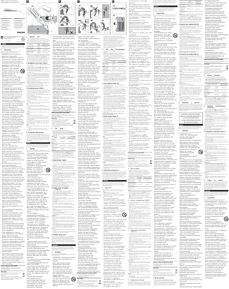 Page n°1 - Manuel utilisateur Philips 8000 Series BHS838