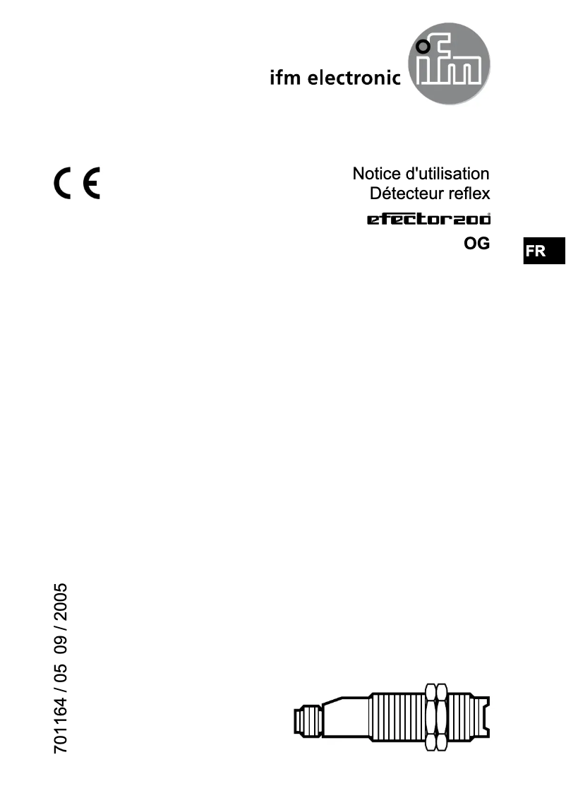 Page 1 de la notice Manuel utilisateur IFM OG5078