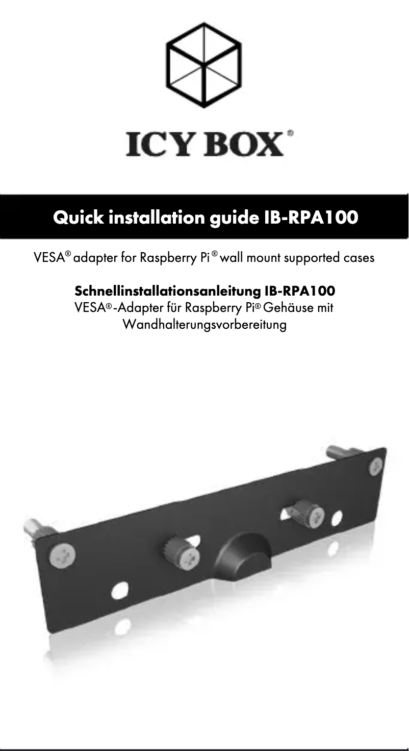 Página 1 del manual Manual de usuario Icy Box IB-RPA100