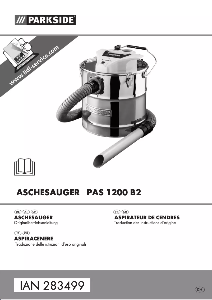 Page 1 de la notice Manuel utilisateur Parkside PAS 1200 B2