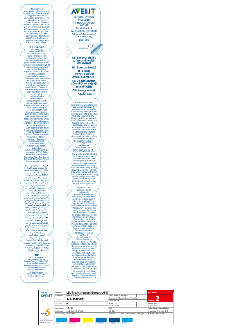 Page 1 de la notice Manuel utilisateur Philips Avent SCF631