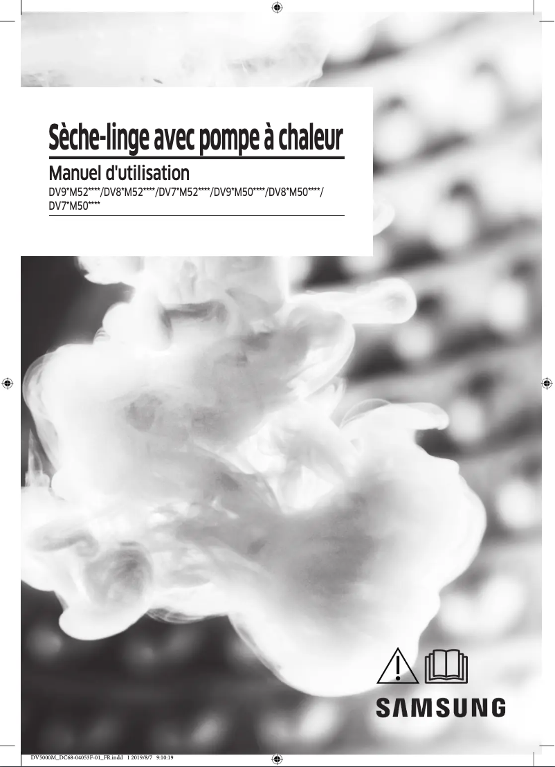 Page 1 de la notice Manuel utilisateur Samsung DV90M50001W