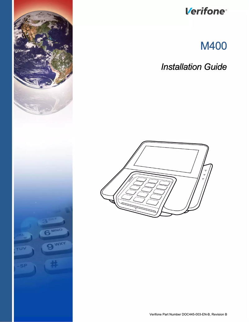 Page n°1 - Manuel utilisateur Verifone M400