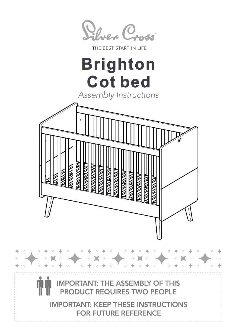Page 1 de la notice Manuel utilisateur Silver Cross Brighton Cot Bed
