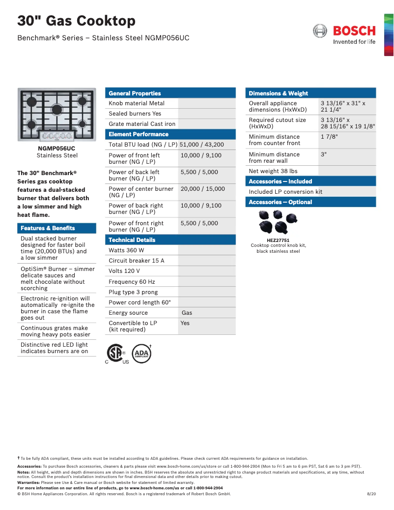 Imagen de la primera página del manual del dispositivo NGMP056UC