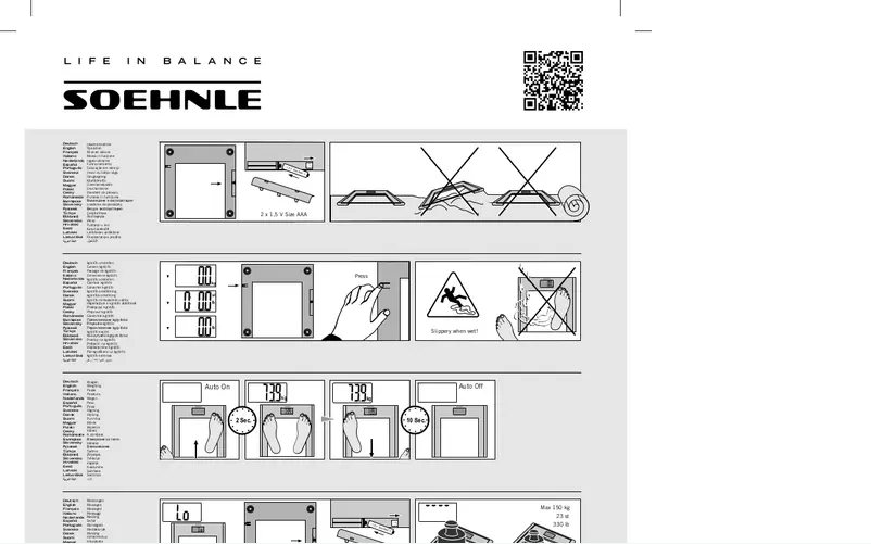 Page n°1 - Manuel utilisateur Soehnle Silver Sense