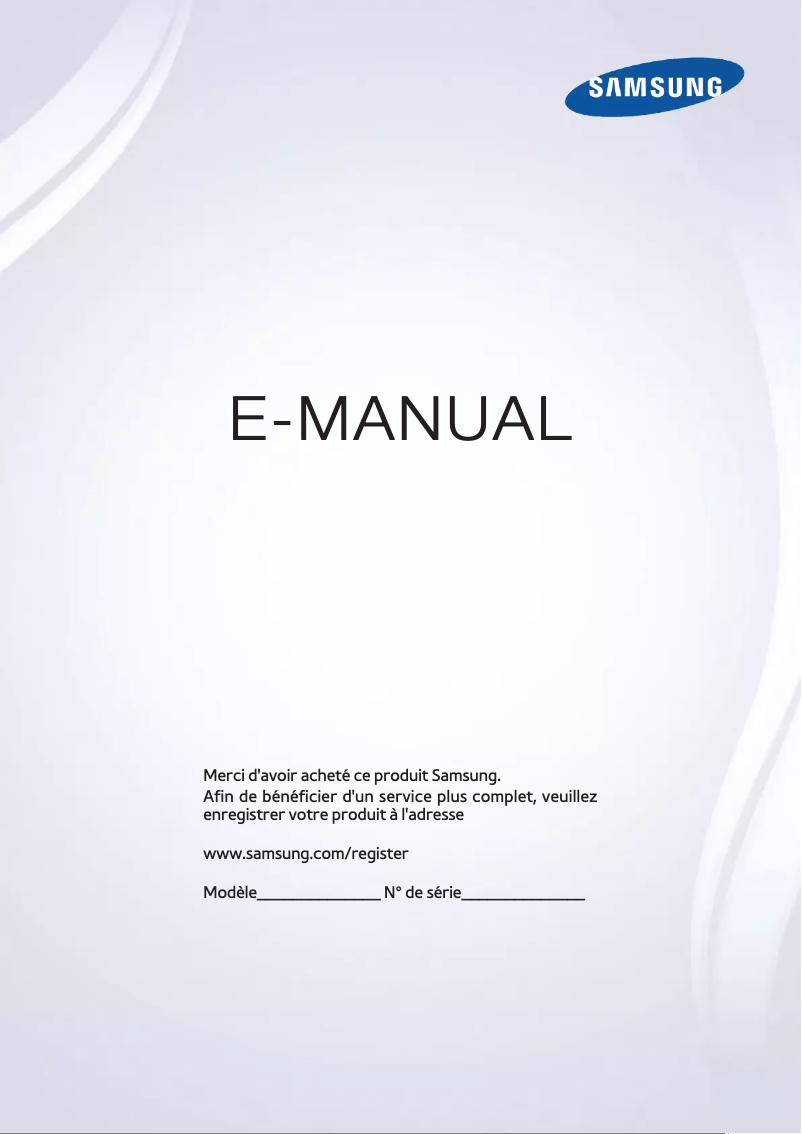 Image de la première page du manuel de l'appareil UA55H7000AT