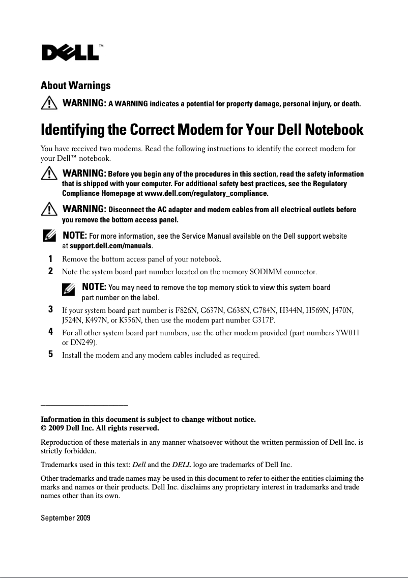 Page 1 de la notice Manuel utilisateur Dell Latitude E6400 ATG