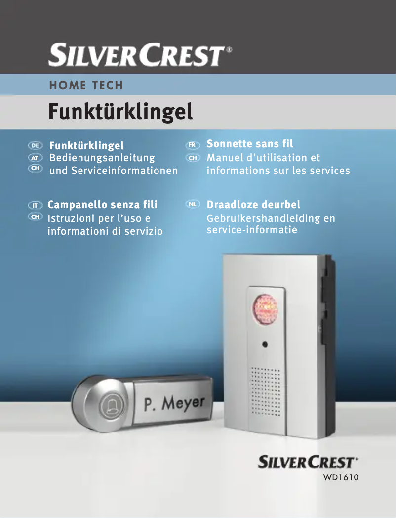 Image de la première page du manuel de l'appareil WD6010