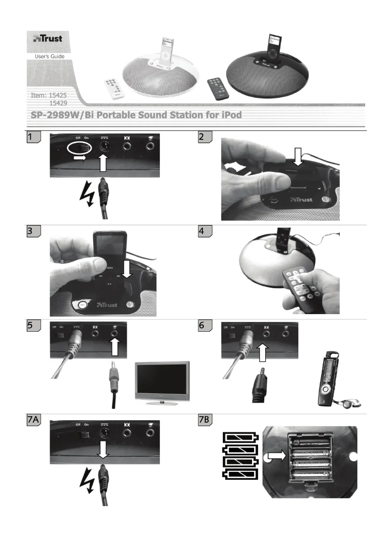Imagen de la primera página del manual del dispositivo SP-2989Bi