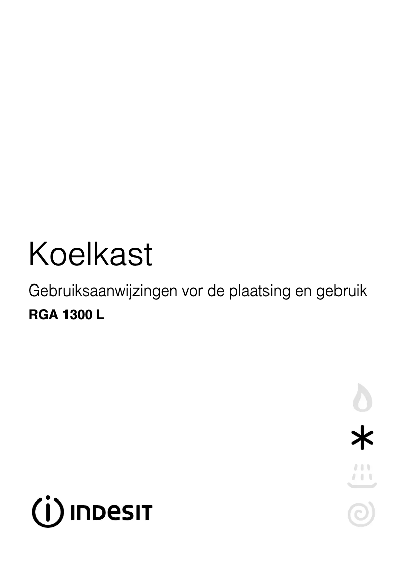 Page n°1 - Manuel utilisateur Indesit RGA 1300 L