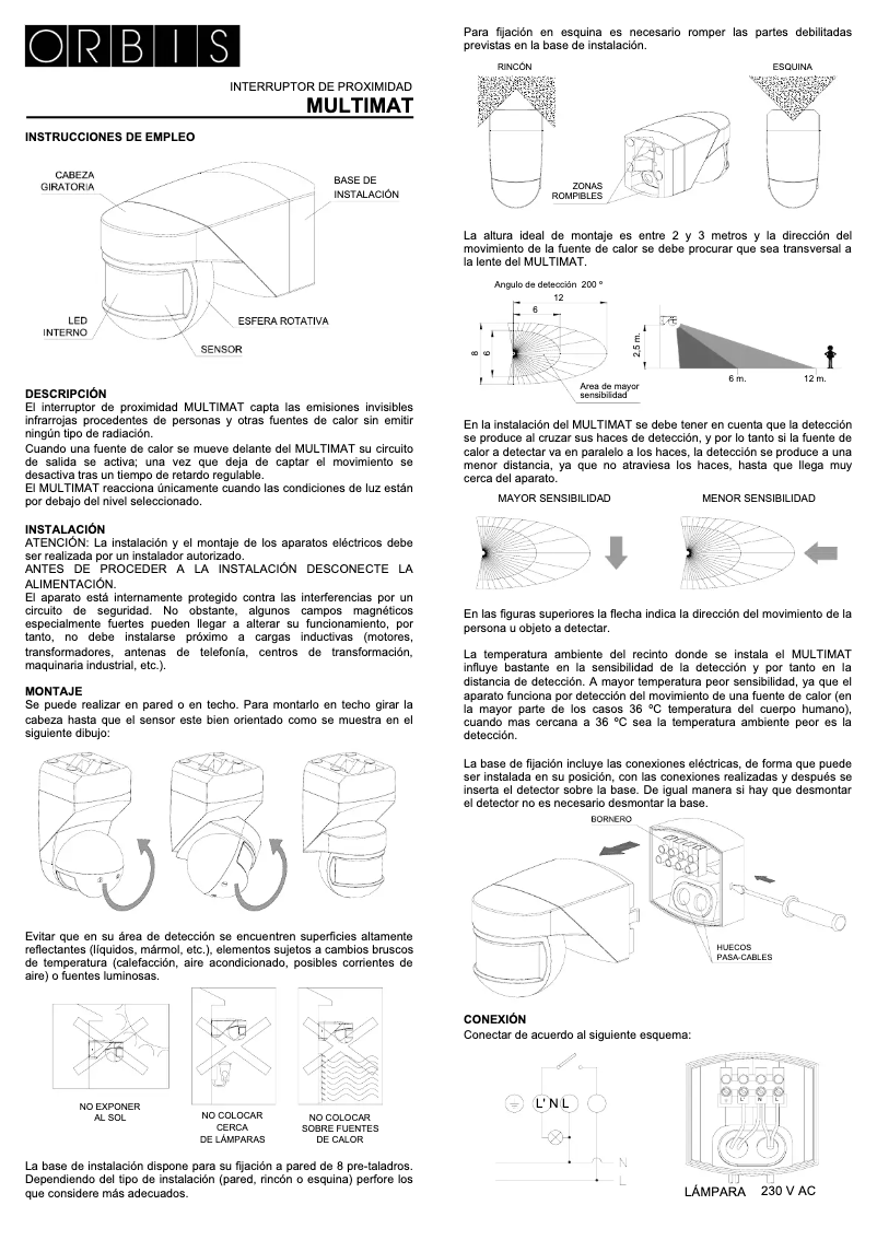 Página 1 del manual Manual de usuario Orbis Multimat