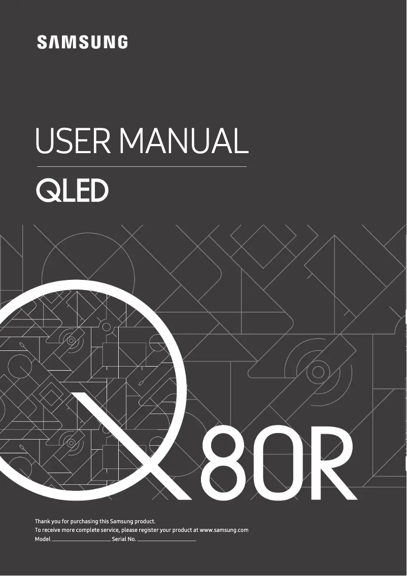 Page n°1 - Manuel utilisateur Samsung GQ65Q80RGT
