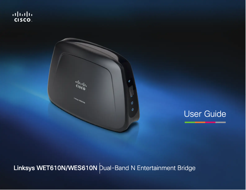 Page 1 de la notice Manuel utilisateur Linksys WES610N Bridge