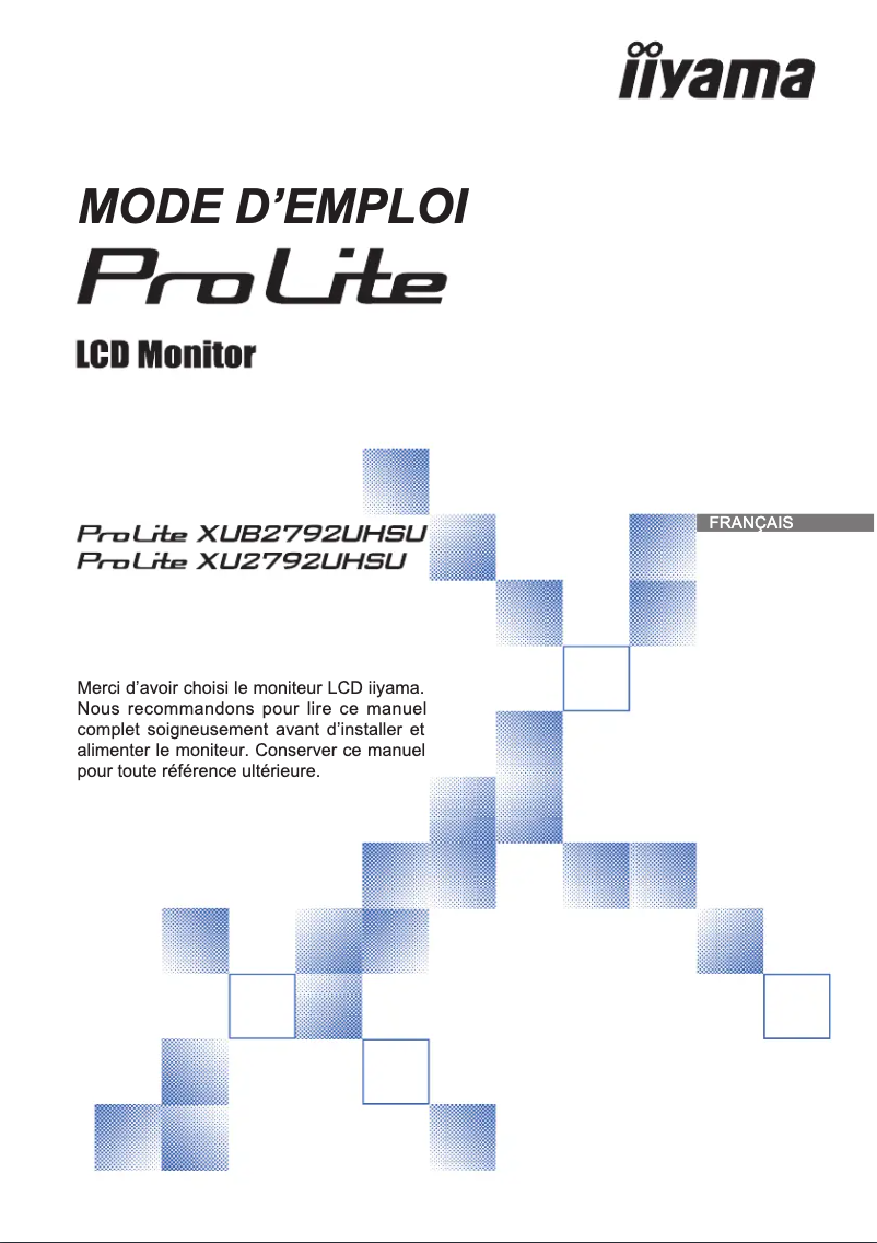Página 1 del manual Manual de usuario Iiyama ProLite XUB2792UHSU