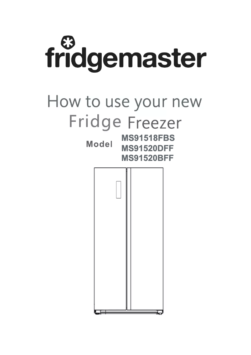Page n°1 - Manuel utilisateur Fridgemaster MS91520DFF