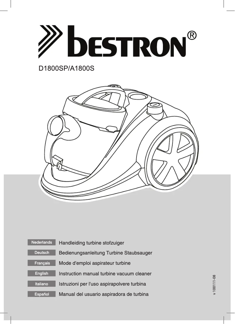 Page 1 de la notice Manuel utilisateur Bestron D1800SP