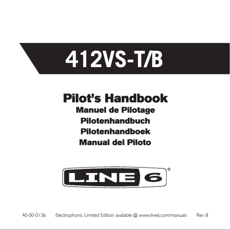 Página 1 del manual Manual de usuario Line 6 412VS-T