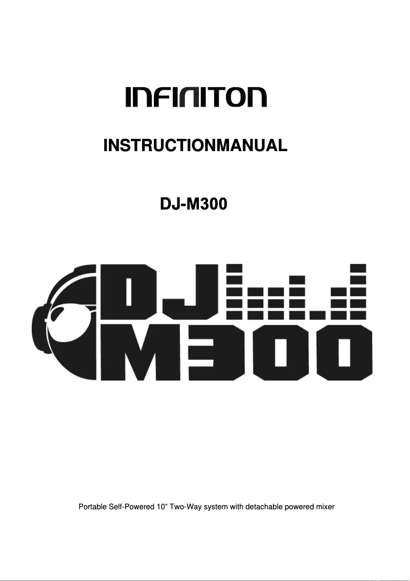 Page 1 de la notice Manuel utilisateur Infiniton DJ-M300