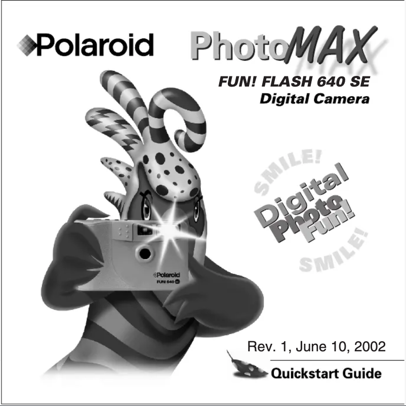 Page 1 de la notice Manuel utilisateur Polaroid PhotoMax Fun Flash 640 SE