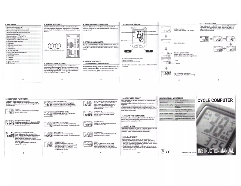 Page n°1 - Manuel utilisateur Serfas SI-45
