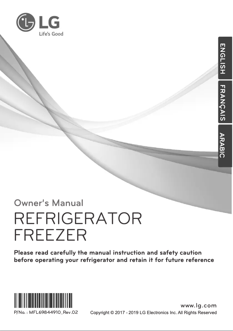 Page 1 de la notice Manuel utilisateur LG GN-C422SGCC