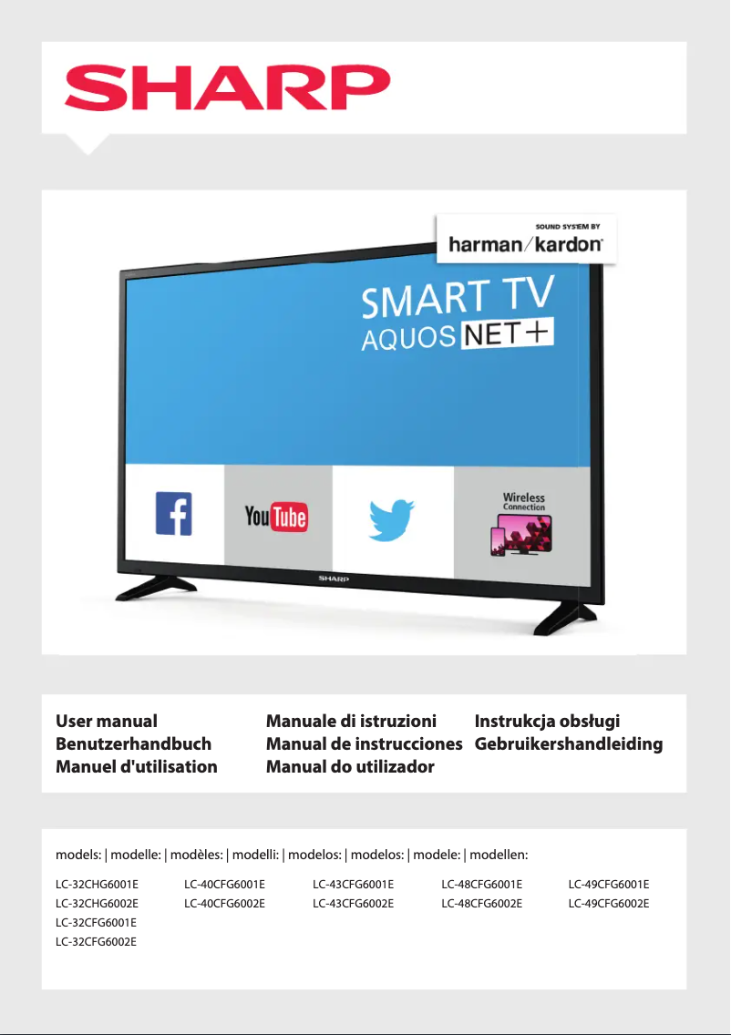 Page n°1 - Manuel utilisateur Sharp LC-32CFG6001E