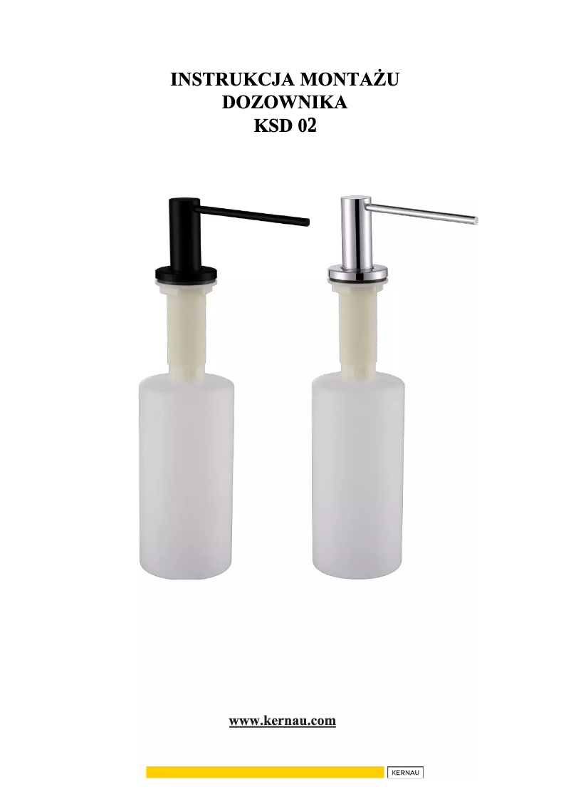 Page n°1 - Manuel utilisateur Kernau KSD 02