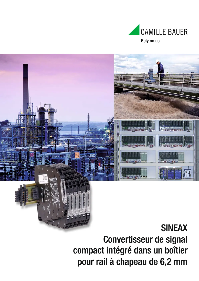 Page 1 de la notice Brochure Camille Bauer Sineax VS50