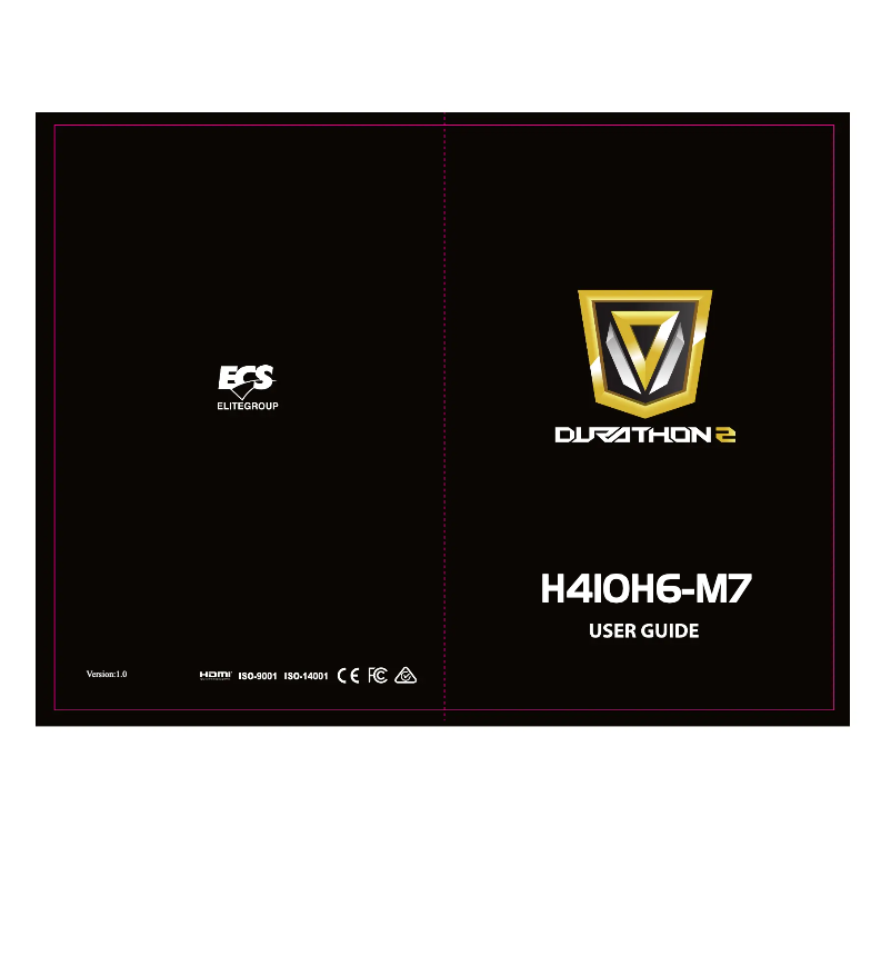 Page n°1 - Manuel utilisateur ECS H410H6-M7